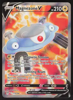 Magnezone V 175/196 Ultra Rare Pokemon TCG Lost Origin NM - Image 1