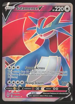 Salamence V 185/189 Ultra Rare Pokemon TCG Darkness Ablaze NM - Image 1