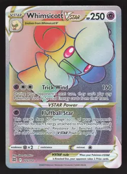 Whimsicott VSTAR 175/172 Pokemon TCG Brilliant Stars NM - Image 1