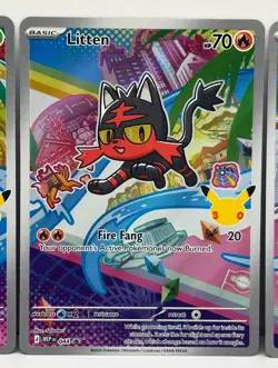 First Partner Illustration Collection Series 1 Gen 7 Alolan Pokemon TCG Set- NM - Image 3