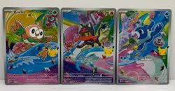 First Partner Illustration Collection Series 1 Gen 7 Alolan Pokemon TCG Set- NM - Image 5