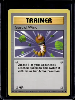1999 Pokemon 1st Edition Gust of Wind #93/102 - Image 1