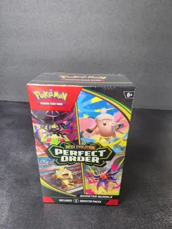Pokemon TCG: Mega Evolution-Perfect Order Booster Bundle (6 Packs) New Sealed - Image 1