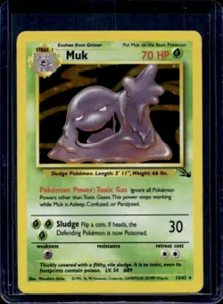 1999 Pokemon Fossil Muk #13/62 - Image 1
