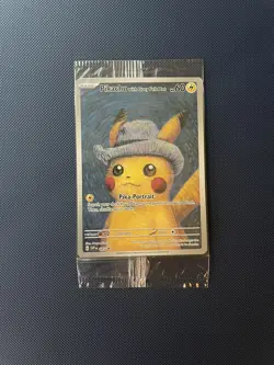 Pokemon TCG: Van Gogh Pikachu with Grey Felt Hat | SVP 085 Promo | New & Sealed - Image 2
