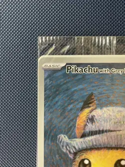 Pokemon TCG: Van Gogh Pikachu with Grey Felt Hat | SVP 085 Promo | New & Sealed - Image 5