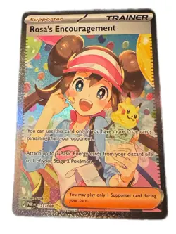 Pokemon Rosa’s Encouragement SIR 123/236 Full Art Cosmic Eclipse NM-Mint - Image 1
