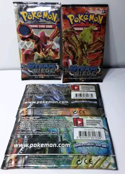 (4) Pokemon XY Steam Siege Booster Packs - Full Art Set - New Sealed - Image 2