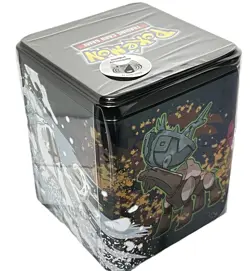 2025 Pokemon TCG Stack Em High Stacking Tin With 3 Booster Packs - Image 1