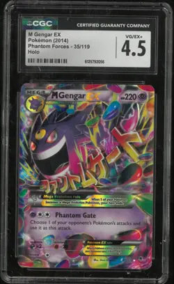 2014 Pokemon M Gengar EX Phantom Forces 35/199 CGC 4.5 - Image 1