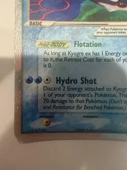Kyogre ex 95/100 EX Crystal Guardians Ultra Rare Holo Pokemon - Image 5