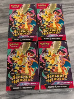 Pokemon TCG Ascended Heroes Booster Bundle - Lot of 4 New Sealed IN HAND - Image 1