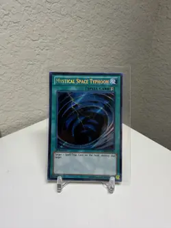 Yugioh Mystical Space Typhoon 1st Edition Secret Rare LCJW-EN285 NM - Image 1
