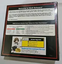 Attack On Titan Final Season Booster Box Sealed Weiss Schwarz - Image 2