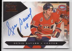 2010-11 Panini Luxury Suite Denis Savard Auto 079/199 Montreal Canadiens #104 - Image 1