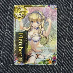 Kantai Collection Fletcher Kai Swimsuit Holo Trading Card - Image 1