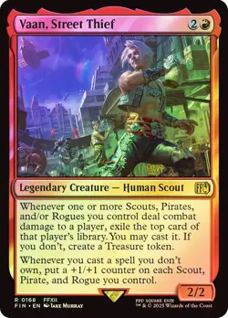 Vaan, Street Thief FINAL FANTASY MTG MAGIC LEGENDARY HUMAN SCOUT FOIL RARE - Image 1