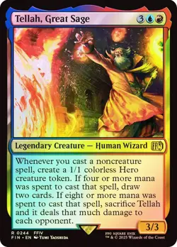 Tellah, Great Sage FINAL FANTASY MTG MAGIC LEGENDARY HUMAN WIZARD FOIL RARE - Image 1