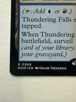 MTG Thundering Falls 0269 Murders at Karlov Manor Regular MKM NM - Image 2