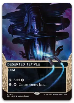 Deserted Temple (0011) (Borderless) #11 (NM) Edge of Eternities EOS Magic MTG - Image 1