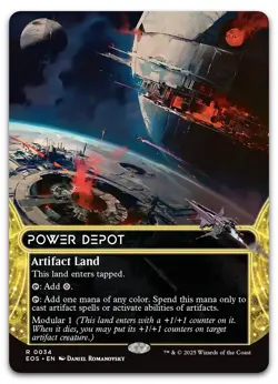 Power Depot (0034) (Borderless) #34 (NM) Edge of Eternities EOS Magic MTG - Image 1