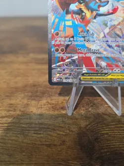 Mega Lucario EX Full Art Holo 340 HP 179/132 Me01 Mega Evolution Pokemon TCG - Image 3