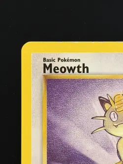 2000 Pokemon Base Set 2 Meowth 80/130 Unlimited LP Common - Image 2