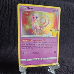 Pokemon Mew 011/025 - Celebrations 25th Anniversary - Holo NM - Image 5