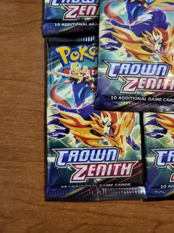 Pokemon Crown Zenith Booster Lot Of 5 Factory Sealed Packs - Image 5