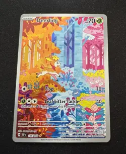 Pokemon TCG Deerling 165/162 Temporal Forces Illustration Rare - Image 1