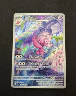 Pokemon TCG Tinkatuff Scarlet & Violet Paldea Evolved Illustration RARE 217/193 - Image 1