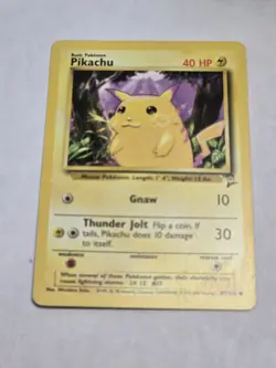 Pikachu 87/130 Pokemon Base Set 2 Unlimited Vintage #16 - Image 1