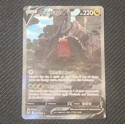Pokemon Regidrago V 184/195 Silver Tempest Ultra Rare Full Art Holo Basic 220 HP - Image 4