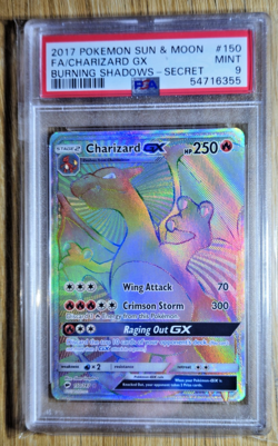 Pokemon 2017 Sun & Moon Burning Shadows 150/147 Charizard GX Secret Rare - PSA 9 - Image 1