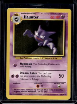 1999 Pokemon Unlimited Haunter Uncommon #29/102 - Image 1