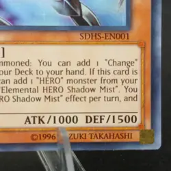 Elemental HERO Shadow Mist SDHS-EN001 Structure Deck: HERO Strike Unlimited NM - Image 4
