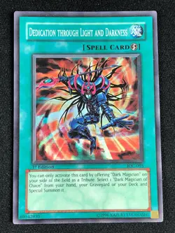 YUGIOH DEDICATION THROUGH LIGHT AND DARKNESS IOC-095 1ST SUPER LP - Image 1