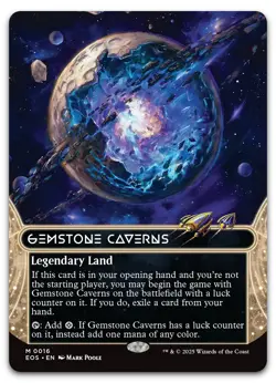 Gemstone Caverns (0016) (Borderless) #16 (NM) Edge of Eternities EOS Magic MTG - Image 1