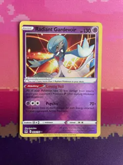 Pokemon Card Radiant Gardevoir 069/196 Lost Origin Holo Rare Near Mint - Image 1