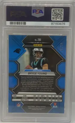 2023 Mosaic Choice Fusion Red & Yellow Prizm #/80 Bryce Young PSA 10 Rookie RC - Image 2