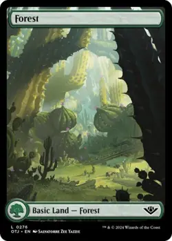 Forest (0276) -Foil Near Mint MTG Outlaws of Thunder Junction - Image 1