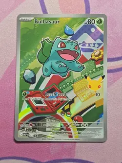 Bulbasaur #37 Pokemon Card Promo First Parnter Collection NM - Image 1