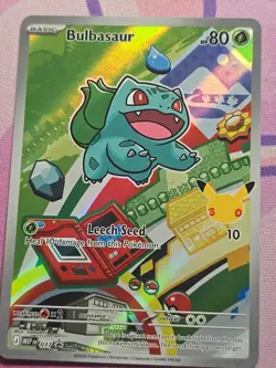 Bulbasaur #37 Pokemon Card Promo First Parnter Collection NM - Image 2
