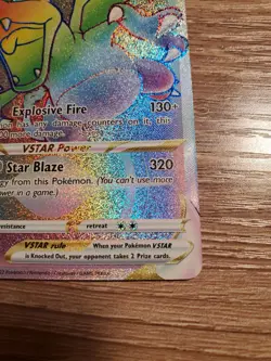 Charizard VSTAR Rainbow 174/172 Brilliant Stars Pokemon Card NM Nice Centering - Image 4