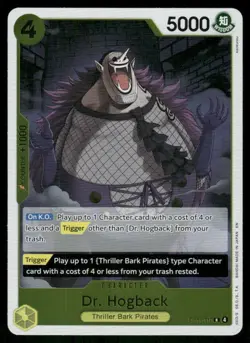 Dr. Hogback The Azure Sea's Seven One Piece CCG TCG trading card - Image 1