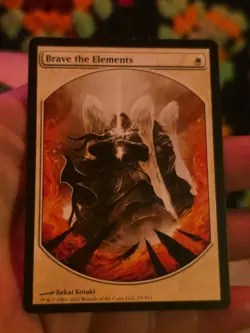 Brave the Elements Mtg Player Rewards Textless - Promo - Image 1