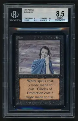 ***BGS 8.5 Quad++ Alpha Gloom*** MTG Alpha Magic Kid Icarus - Image 1