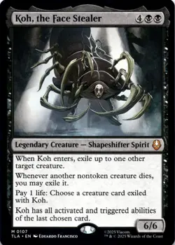 Koh, the Face Stealer Avatar: The Last Airbender Magic MTG NM - Image 1