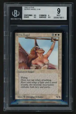 ***BGS 9 Alpha Serra Angel*** MTG Alpha Magic Kid Icarus - Image 1