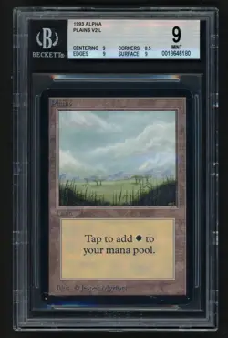 ***BGS 9 Alpha Plains V2*** MTG Alpha Magic Kid Icarus - Image 1